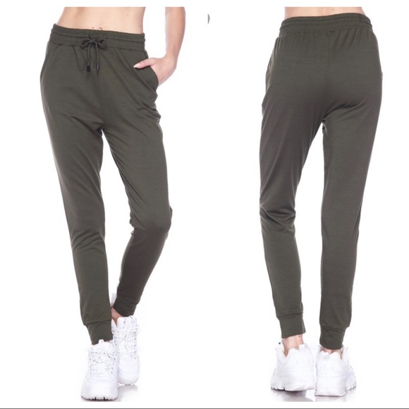 ✨LAST ONES✨COZY CHIC OLIVE SIDE POCKETS JOGGERS - Picture 5 of 6